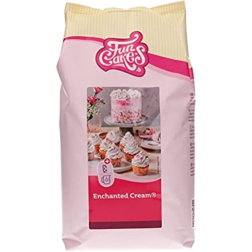FunCakes Mix für Enchanted Cream: Einfach zu verwendende, sehr leichte und flauschige schneeweiße Creme, 4 kg von FunCakes