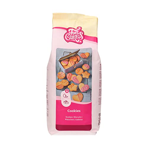 FunCakes Mix für Kekse: Einfach zu verwendende, knusprige und knusprige Kekse, perfekt zum Dekorieren mit Fondant- oder Royal Icing, auch als Tortenkruste geeignet, Halal., 1 kg von FunCakes