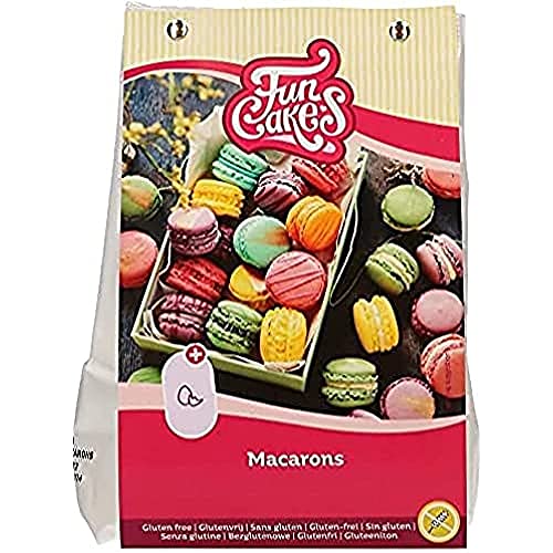FunCakes Mix für Macarons, Glutenfrei: Einfach zu verwenden, Perfekt hausgemachte Macarons, Köstlicher Mandelgeschmack, Halal-zertifiziert, 300g von FunCakes