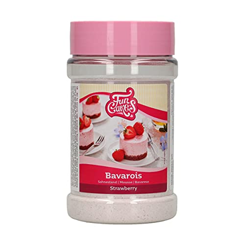 FunCakes Mix für Sahnestand Erdbeere: Köstliche Creme, perfektes Dessert, einfach zu bedienen, perfekt als Kuchenfüllung, Kuchendekoration. 150 g. von FunCakes