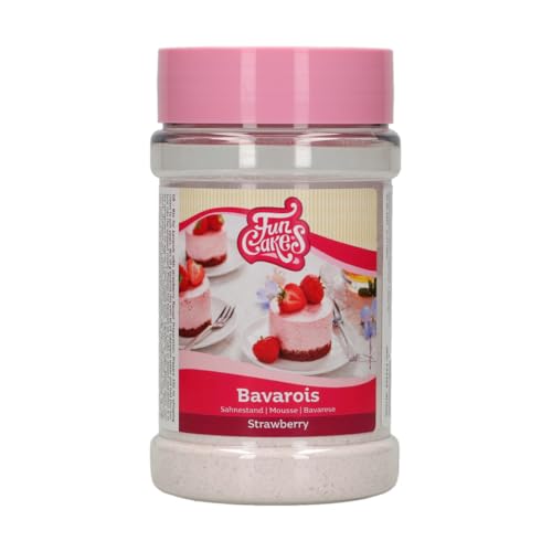 FunCakes Mix für Sahnestand Erdbeere: Köstliche Creme, perfektes Dessert, einfach zu bedienen, perfekt als Kuchenfüllung, Kuchendekoration. 150 g. von FunCakes