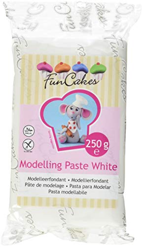 FunCakes Modelling Paste White, 3er Pack (3 x 250 g) von FunCakes