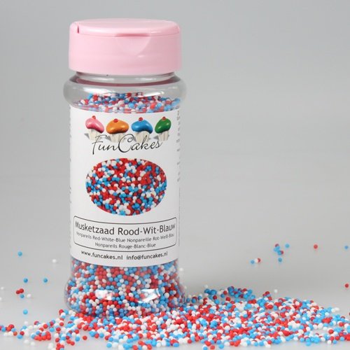 FunCakes Nonpareilles - Rot Weiß Blau - 80g FunCakes Nonpareilles - Rot Weiß Blau - 80g von FunCakes