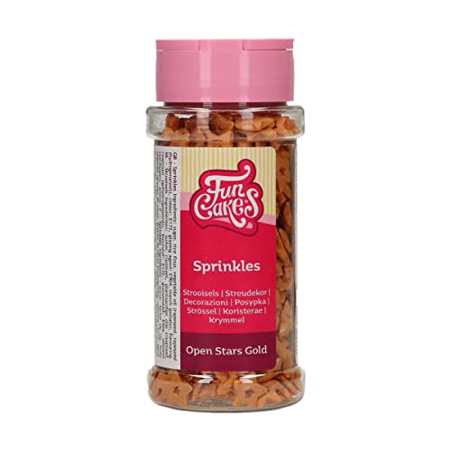 FunCakes Offene Sterne Gold: Tortenstreusel, großartiger Geschmack, perfekt zum Verzieren von Torten, essbare Sterne. 50 g. FunCakes Offene Sterne Gold: Tortenstreusel, großartiger Geschmack, perfekt zum Verzieren von Torten, essbare Sterne. 50 g. von FunCakes