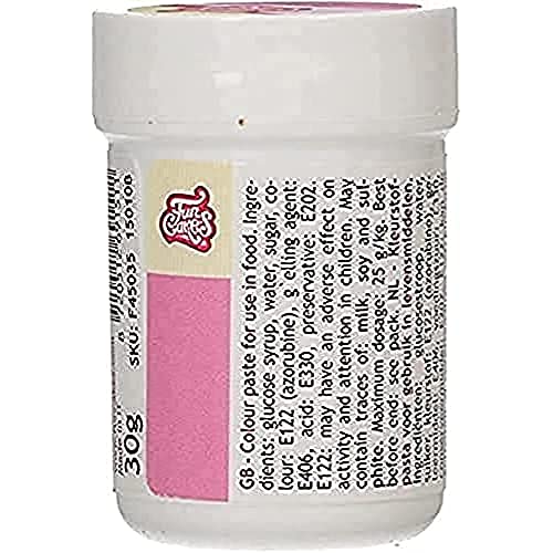FunCakes Pastenfarbe Pink; Konzentrierte Lebensmittelfarbe für Teig, Sahne, Fondant, Marzipan, Teig, Modellier- und Blütenpaste. Halal und koscher. 30 g FunCakes Pastenfarbe Pink; Konzentrierte Lebensmittelfarbe für Teig, Sahne, Fondant, Marzipan, Teig, Modellier- und Blütenpaste. Halal und koscher. 30 g von FunCakes