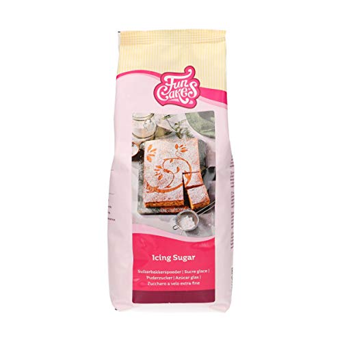 FunCakes Puderzucker, raffinierter Puderzucker von Konditorqualität, ultrafeine Textur, perfekt für die Herstellung von Buttercreme oder zum Ausrollen von Fondant, Halal., 900 g FunCakes Puderzucker, raffinierter Puderzucker von Konditorqualität, ultrafeine Textur, perfekt für die Herstellung von Buttercreme oder zum Ausrollen von Fondant, Halal., 900 g von FunCakes