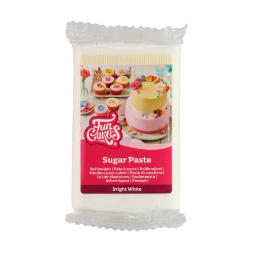FunCakes Rollfondant Bright White: Einfach zu verwenden, glatt, flexibel, weich und biegsam, perfekt zum Dekorieren von Kuchen, halal, koscher und glutenfrei, 250 g FunCakes Rollfondant Bright White: Einfach zu verwenden, glatt, flexibel, weich und biegsam, perfekt zum Dekorieren von Kuchen, halal, koscher und glutenfrei, 250 g von FunCakes