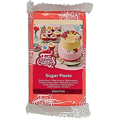FunCakes Rollfondant Coral Pink: Einfach zu verwenden, glatt, flexibel, weich und biegsam, perfekt zum Dekorieren von Kuchen, halal, koscher und glutenfrei, 250 g FunCakes Rollfondant Coral Pink: Einfach zu verwenden, glatt, flexibel, weich und biegsam, perfekt zum Dekorieren von Kuchen, halal, koscher und glutenfrei, 250 g von FunCakes