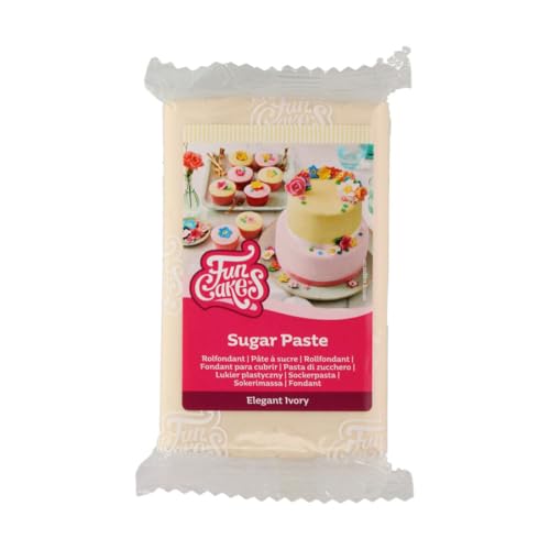 FunCakes Rollfondant Elegant Ivory: Einfach zu verwenden, glatt, flexibel, weich und biegsam, perfekt zum Dekorieren von Kuchen, halal, koscher und glutenfrei, 250 g FunCakes Rollfondant Elegant Ivory: Einfach zu verwenden, glatt, flexibel, weich und biegsam, perfekt zum Dekorieren von Kuchen, halal, koscher und glutenfrei, 250 g von FunCakes