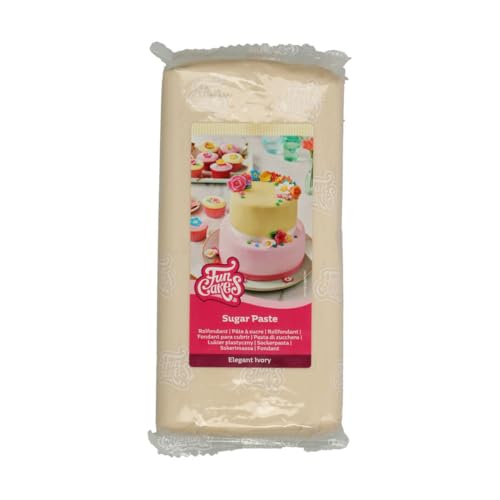 FunCakes Rollfondant Elegant Ivory: Einfach zu verwenden, glatt, flexibel, weich und biegsam, perfekt zum Dekorieren von Kuchen, halal, koscher und glutenfrei. 1 kg FunCakes Rollfondant Elegant Ivory: Einfach zu verwenden, glatt, flexibel, weich und biegsam, perfekt zum Dekorieren von Kuchen, halal, koscher und glutenfrei. 1 kg von FunCakes