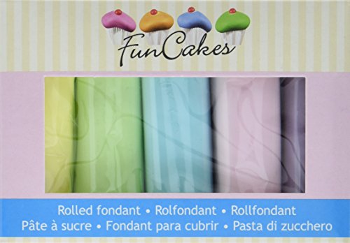 FunCakes Rollfondant Multipack Pastel Colours, 2er Pack (2 x 500 g) von FunCakes