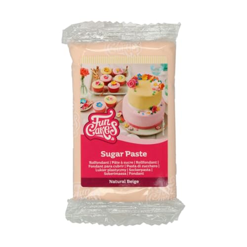 FunCakes Rollfondant Natural Beige: Einfach zu verwenden, glatt, flexibel, weich und biegsam, perfekt zum Dekorieren von Kuchen, Halal, koscher und glutenfrei, 250 g FunCakes Rollfondant Natural Beige: Einfach zu verwenden, glatt, flexibel, weich und biegsam, perfekt zum Dekorieren von Kuchen, Halal, koscher und glutenfrei, 250 g von FunCakes