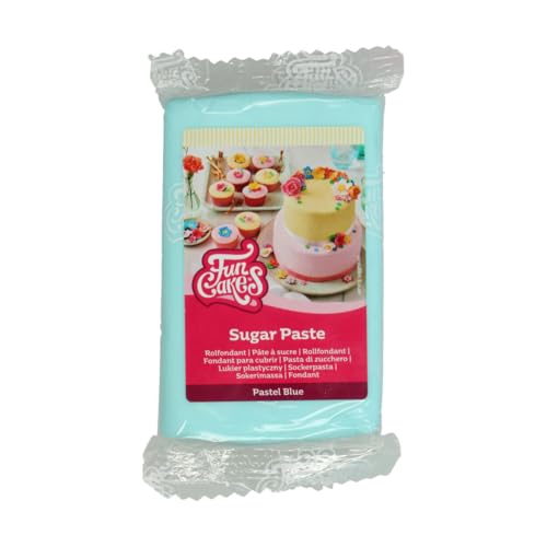 FunCakes Rollfondant Pastellblau: Einfach zu verwenden, glatt, flexibel, weich und biegsam, perfekt zum Dekorieren von Kuchen, halal, koscher und glutenfrei, 250 g FunCakes Rollfondant Pastellblau: Einfach zu verwenden, glatt, flexibel, weich und biegsam, perfekt zum Dekorieren von Kuchen, halal, koscher und glutenfrei, 250 g von FunCakes