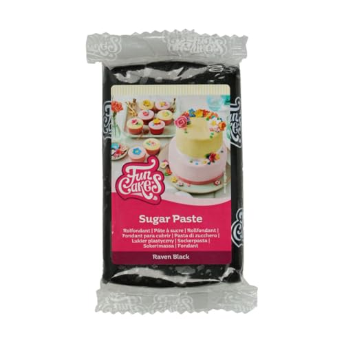 FunCakes Rollfondant Raven Black: Einfach zu verwenden, glatt, flexibel, weich und geschmeidig, perfekt zum Dekorieren von Kuchen, Halal, koscher und glutenfrei, 250 g FunCakes Rollfondant Raven Black: Einfach zu verwenden, glatt, flexibel, weich und geschmeidig, perfekt zum Dekorieren von Kuchen, Halal, koscher und glutenfrei, 250 g von FunCakes