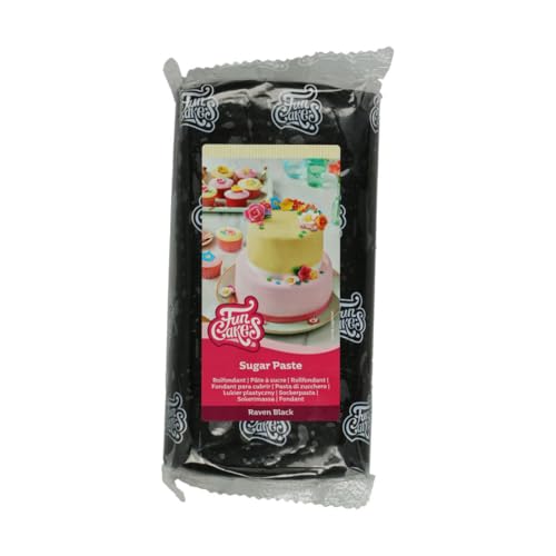 FunCakes Rollfondant Raven Black: Einfach zu verwenden, glatt, flexibel, weich und geschmeidig, perfekt zum Dekorieren von Kuchen, Halal, koscher und glutenfrei. 1 kg FunCakes Rollfondant Raven Black: Einfach zu verwenden, glatt, flexibel, weich und geschmeidig, perfekt zum Dekorieren von Kuchen, Halal, koscher und glutenfrei. 1 kg von FunCakes