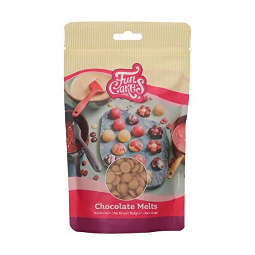 FunCakes Schokoladen Melts Gold: Schmelzende Schokolade für süße Bonbons, Tropfen, Glasur, Kuchendekorationen, Drip. Einfaches Schmelzen in der Mikrowelle oder Wasserbad, Halal. 200 g. FunCakes Schokoladen Melts Gold: Schmelzende Schokolade für süße Bonbons, Tropfen, Glasur, Kuchendekorationen, Drip. Einfaches Schmelzen in der Mikrowelle oder Wasserbad, Halal. 200 g. von FunCakes