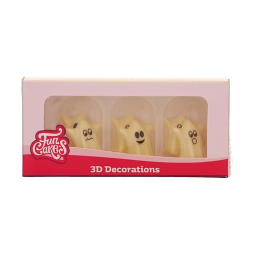 FunCakes Schokoladendekorationen 3D Geister Set/6 von FunCakes