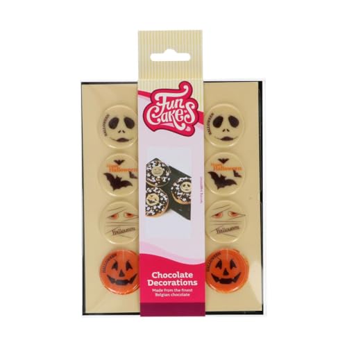 FunCakes Schokoladendekorationen Halloween Ø3,8cm Set/12 von FunCakes