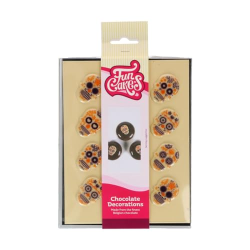 FunCakes Schokoladendekorationen Tag der Toten Set/12 von FunCakes