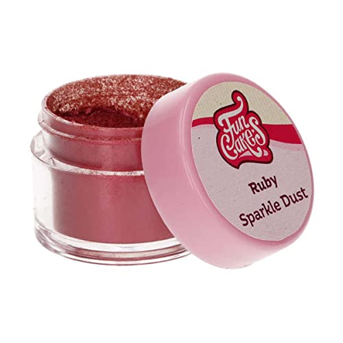 FunCakes Sparkle Dust Ruby: Glänzendes funkelndes Farbpulver für Lebensmittel, zur Kuchendekoration, Halal-zertifiziert FunCakes Sparkle Dust Ruby: Glänzendes funkelndes Farbpulver für Lebensmittel, zur Kuchendekoration, Halal-zertifiziert von FunCakes