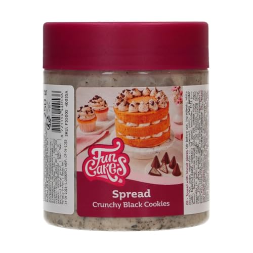 FunCakes Spread Crunchy Black Cookies: Aufstrich Knusprige Schwarze Kekse, gut zum Schichten zwischen Kuchen, zum Auftragen auf oder in Gebackene Cakes - 250g FunCakes Spread Crunchy Black Cookies: Aufstrich Knusprige Schwarze Kekse, gut zum Schichten zwischen Kuchen, zum Auftragen auf oder in Gebackene Cakes - 250g von FunCakes