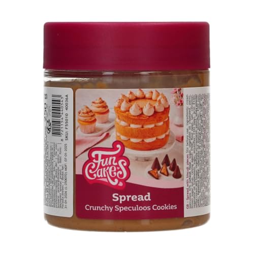 FunCakes Spread Crunchy Speculoos Cookies: Aufstrich Knusprige Spekulatiuskekse, gut zum Schichten zwischen Kuchen, zum Auftragen auf oder in Gebackene Cakes - 250g FunCakes Spread Crunchy Speculoos Cookies: Aufstrich Knusprige Spekulatiuskekse, gut zum Schichten zwischen Kuchen, zum Auftragen auf oder in Gebackene Cakes - 250g von FunCakes