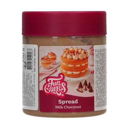 FunCakes Spread Melk Choconut: Aufstrich Milch Choconut, gut zum Schichten zwischen Kuchen, zum Auftragen auf oder in Gebackene Cakes - 250g FunCakes Spread Melk Choconut: Aufstrich Milch Choconut, gut zum Schichten zwischen Kuchen, zum Auftragen auf oder in Gebackene Cakes - 250g von FunCakes