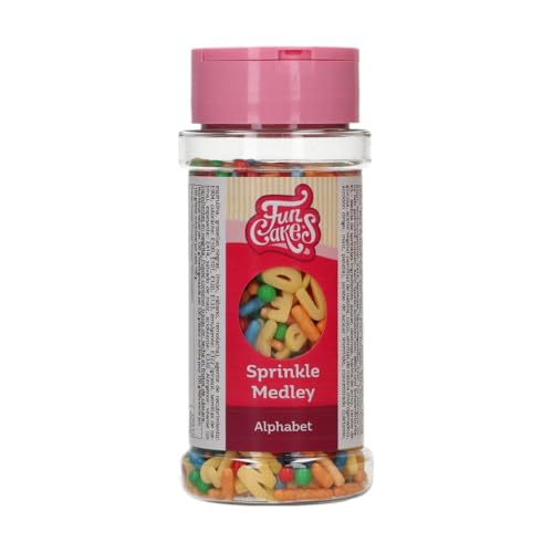 FunCakes Sprinkle Medley Alphabet: Zuckerstreusel, Großartiger Geschmack, gut zum Dekorieren von Kuchen, Torten, Cakes, Sprinkle Mix. 65 g. FunCakes Sprinkle Medley Alphabet: Zuckerstreusel, Großartiger Geschmack, gut zum Dekorieren von Kuchen, Torten, Cakes, Sprinkle Mix. 65 g. von FunCakes