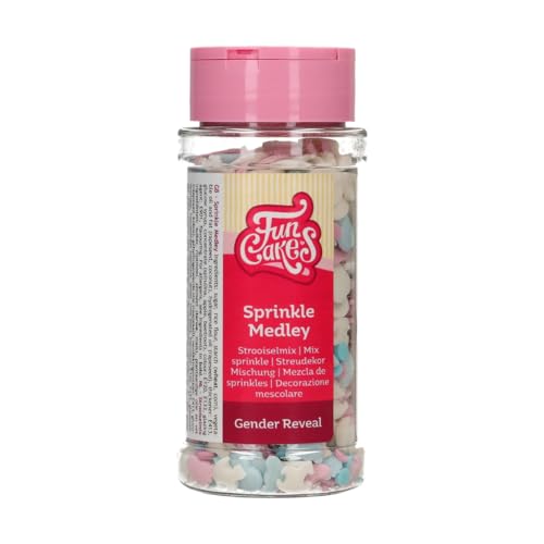 FunCakes Sprinkle Medley Gender Reveal: Tortenstreusel, großartiger Geschmack, perfekt zum Verzieren von Torten, Streuselmischung. 65 g. FunCakes Sprinkle Medley Gender Reveal: Tortenstreusel, großartiger Geschmack, perfekt zum Verzieren von Torten, Streuselmischung. 65 g. von FunCakes
