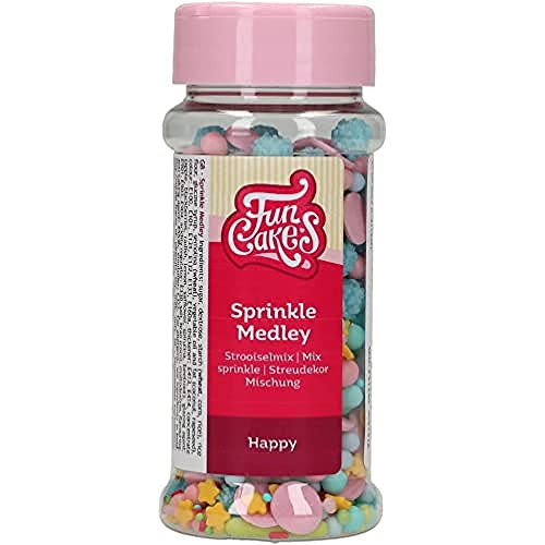 FunCakes Sprinkle Medley Happy: Zuckerstreusel, toller Geschmack, perfekt zum Dekorieren von Kuchen, Streumischung. 65g. FunCakes Sprinkle Medley Happy: Zuckerstreusel, toller Geschmack, perfekt zum Dekorieren von Kuchen, Streumischung. 65g. von FunCakes