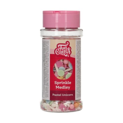 FunCakes Sprinkle Medley Pastel Unicorn: Zuckerstreusel, Großartiger Geschmack, gut zum Dekorieren von Kuchen, Torten und Cakes, Sprinkle Mix. 50 g. FunCakes Sprinkle Medley Pastel Unicorn: Zuckerstreusel, Großartiger Geschmack, gut zum Dekorieren von Kuchen, Torten und Cakes, Sprinkle Mix. 50 g. von FunCakes