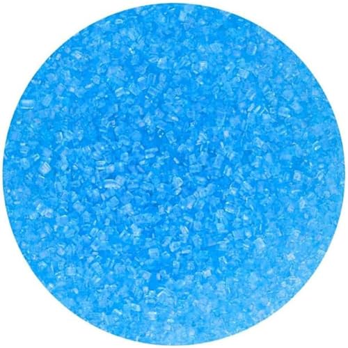 FunCakes Sugar Crystals -Blau-: Tortenstreusel, großartiger Geschmack, perfekt zum Dekorieren von Torten, Cupcake-Streuseln. 80 g. von FunCakes