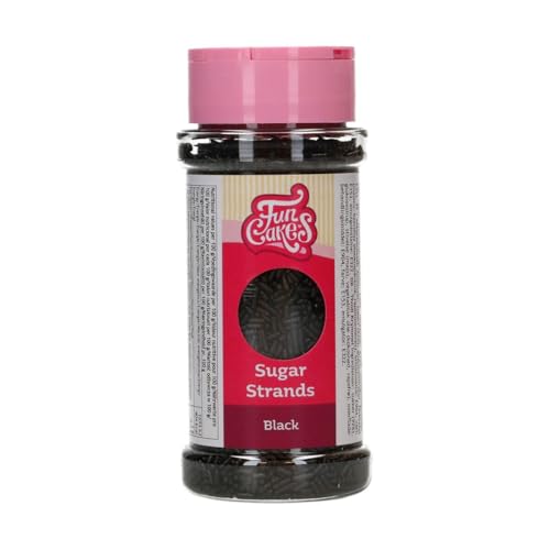 FunCakes Sugar Strands Black: Kuchenstreusel, Großartiger Geschmack, gut zum Dekorieren von Kuchen, Torten und Cakes, Cake-Streusel. 80 g. FunCakes Sugar Strands Black: Kuchenstreusel, Großartiger Geschmack, gut zum Dekorieren von Kuchen, Torten und Cakes, Cake-Streusel. 80 g. von FunCakes