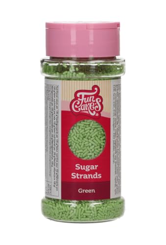 FunCakes Sugar Strands Green: Kuchenstreusel, Großartiger Geschmack, gut zum Dekorieren von Kuchen, Torten und Cakes, Cake-Streusel. 80 g. FunCakes Sugar Strands Green: Kuchenstreusel, Großartiger Geschmack, gut zum Dekorieren von Kuchen, Torten und Cakes, Cake-Streusel. 80 g. von FunCakes