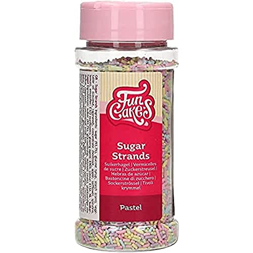FunCakes Sugar Strands Pastel: Kuchenstreusel, toller Geschmack, perfekt zum Dekorieren von Kuchen, Cupcake-Streusel. 80g. FunCakes Sugar Strands Pastel: Kuchenstreusel, toller Geschmack, perfekt zum Dekorieren von Kuchen, Cupcake-Streusel. 80g. von FunCakes