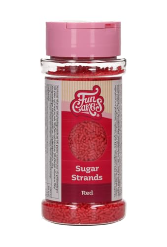 FunCakes Sugar Strands Red: Kuchenstreusel, Großartiger Geschmack, gut zum Dekorieren von Kuchen, Torten und Cakes, Cake-Streusel. 80 g. FunCakes Sugar Strands Red: Kuchenstreusel, Großartiger Geschmack, gut zum Dekorieren von Kuchen, Torten und Cakes, Cake-Streusel. 80 g. von FunCakes
