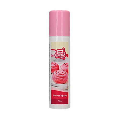FunCakes Velvet Spray Rosa: Färbespray, zum einfachen Aufsprühen einer Samtschicht auf Torten, perfekt für die Tortendekoration. 100 ml. von FunCakes
