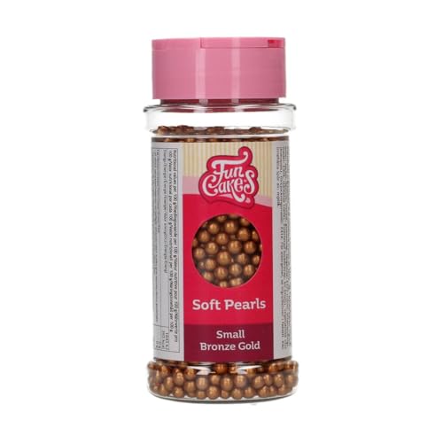FunCakes Weiche Perlen Klein Bronze Gold: Kuchenstreusel, Guter Geschmack, gut zum Dekorieren von Kuchen, Torten und Cakes, Essbare Zuckerperlen. 70 g. FunCakes Weiche Perlen Klein Bronze Gold: Kuchenstreusel, Guter Geschmack, gut zum Dekorieren von Kuchen, Torten und Cakes, Essbare Zuckerperlen. 70 g. von FunCakes