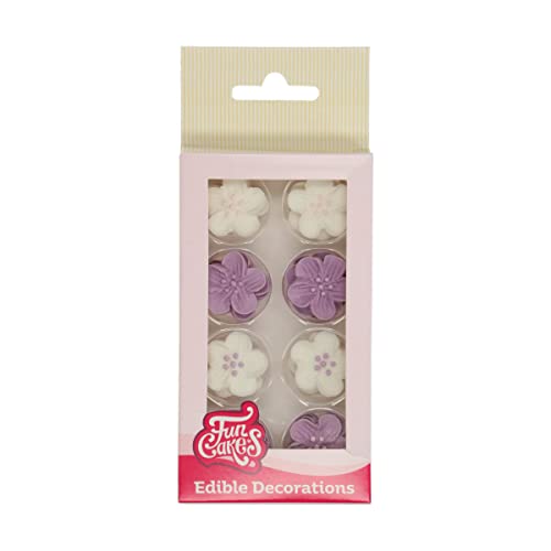 FunCakes Zucker Dekorationen Blume Mix Lila, Gebrauchsfertig für Tortendekoration, Perfekt für Cupcakes, Muffins und mehr, Edible Decorations Flower Mix - Set/24 FunCakes Zucker Dekorationen Blume Mix Lila, Gebrauchsfertig für Tortendekoration, Perfekt für Cupcakes, Muffins und mehr, Edible Decorations Flower Mix - Set/24 von FunCakes