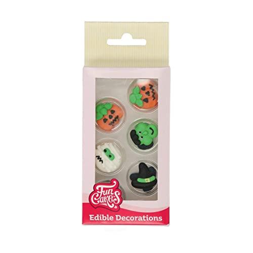 FunCakes Zucker Dekorationen Halloween: Gebrauchsfertig für Tortendekoration, Perfekt für Cupcakes, Muffins und mehr, Edible Decorations - Set/12 FunCakes Zucker Dekorationen Halloween: Gebrauchsfertig für Tortendekoration, Perfekt für Cupcakes, Muffins und mehr, Edible Decorations - Set/12 von FunCakes