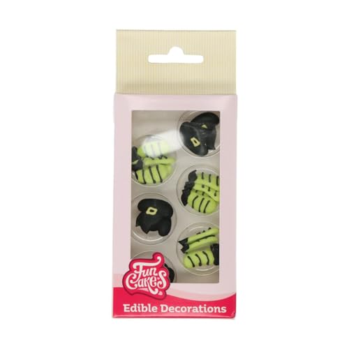 FunCakes Zucker Dekorationen Hexen-Hut & -Bein Set/18 von FunCakes