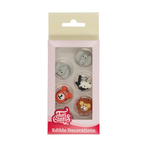 FunCakes Zucker Dekorationen Safaritiere Set/12 von FunCakes