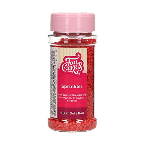 FunCakes Zucker Dots Rot: Kuchenstreusel, köstlicher Geschmack, perfekt zum Dekorieren von Kuchen und Cupcakes, Zucker Dots. 80 g FunCakes Zucker Dots Rot: Kuchenstreusel, köstlicher Geschmack, perfekt zum Dekorieren von Kuchen und Cupcakes, Zucker Dots. 80 g von FunCakes