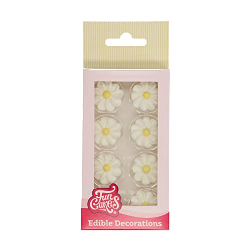 FunCakes Zucker Dekorationen Weiße Gänseblümchen: Gebrauchsfertig für Tortendekoration, Perfekt für Cupcakes, Muffins und mehr, Edible Decorations Daisies - Set/16 FunCakes Zucker Dekorationen Weiße Gänseblümchen: Gebrauchsfertig für Tortendekoration, Perfekt für Cupcakes, Muffins und mehr, Edible Decorations Daisies - Set/16 von FunCakes