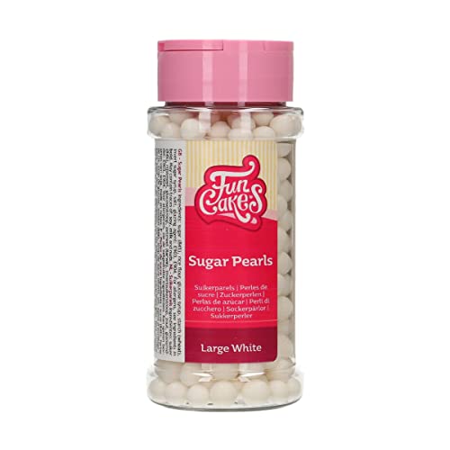 FunCakes Zuckerperlen Groß Glänzend Weiß: Kuchenstreusel, großartiger Geschmack, perfekt zum Dekorieren von Kuchen, essbare Zuckerperlen. 70 g. FunCakes Zuckerperlen Groß Glänzend Weiß: Kuchenstreusel, großartiger Geschmack, perfekt zum Dekorieren von Kuchen, essbare Zuckerperlen. 70 g. von FunCakes