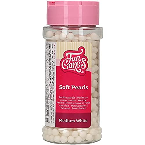 FunCakes Zuckerperlen Mittel Glänzend Weiß: Kuchenstreusel, guter Geschmack, perfekt zum Dekorieren von Kuchen, essbare Zuckerperlen. 60 g. FunCakes Zuckerperlen Mittel Glänzend Weiß: Kuchenstreusel, guter Geschmack, perfekt zum Dekorieren von Kuchen, essbare Zuckerperlen. 60 g. von FunCakes