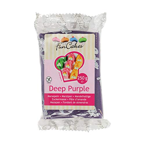 FunCakes mandelhaltige Zuckermasse Deep Purple, 1er Pack (1 x 250 g) von FunCakes