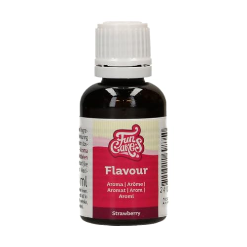 Funcakes Flavours Erdbeere Lebensmittel Aroma Flüssig - 30 ml - Intensives Aroma - Alkoholfrei und Halal - Lebensmittelaroma Geschmack für Backen, Glasuren, Teigen, Eiscreme und Soßen Funcakes Flavours Erdbeere Lebensmittel Aroma Flüssig - 30 ml - Intensives Aroma - Alkoholfrei und Halal - Lebensmittelaroma Geschmack für Backen, Glasuren, Teigen, Eiscreme und Soßen von FunCakes