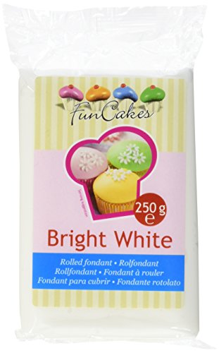 FunCakes Fondant hellweiß Vanille, 1er Pack (1 x 250 g) von FunCakes