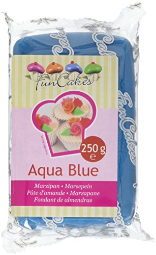 FunCakes mandelhaltige Zuckermasse Aqua Blue, 1er pack (1 x 250g) von FunCakes